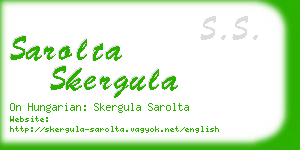 sarolta skergula business card